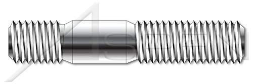 M10-1,5 x 25mm, DIN 938, метрички, столпчиња, двојни, завртки за завртки со дијаметар од 1.0 x, не'рѓосувачки челик A2