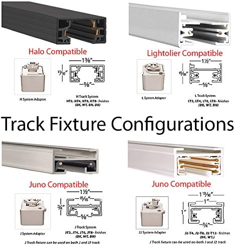 WAC Lighting J-7011-930-BK LED 7011 Oculux глава со прилагодување на зракот за патеката J или J2, црна