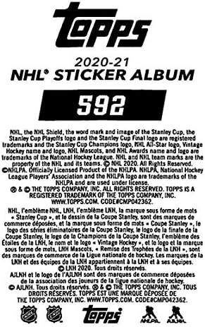 2020-21 налепница Topps NHL 592 Марк Giордано Ол-стар Калгари пламен налепница за хокеј налепница