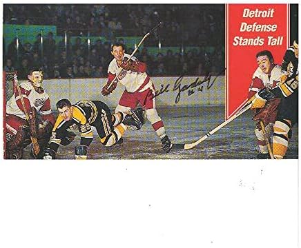 Бил Гадсби ја потпиша хокејската картичка во Детроит Црвените крилја „Детроит одбрана е висока - автограмирани фотографии од НХЛ