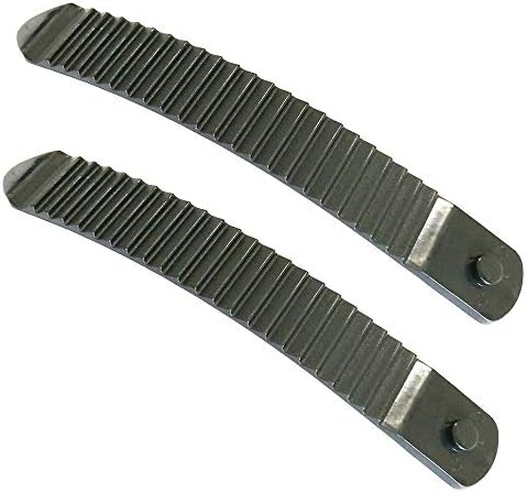 UP100® Еден пар должина од 182мм/161мм сноуборд делови за врзувачки глуждови на глуждот/пети јазици за скалила за чевли за сноуборд црно