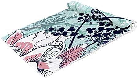 Deyya 2 пакет за ладење пешкир микрофибер пот меки спортски крпи костум за вежбање салата фитнес куглање за пливање јога голф гроздобер пролетни птици цветни цвеќиња
