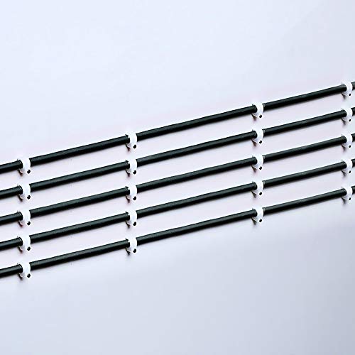 Кабелски клипови со топиаа 100 парчиња со челични нокти кабелски нокти за нокти, 8мм, бели 100 парчиња/пакувања