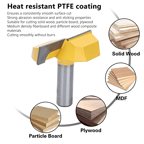1/2in Шанк рутер бит, рутер бит, 1/2in Шанк со дијаметар од 57мм со дијаметар на дното за чистење на дното за обработка на дрво применлива