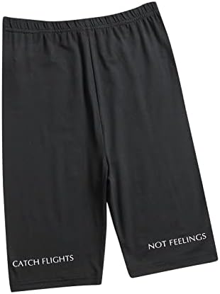 Shortsенски тренинзи шорцеви удобни истегнуваат слаби џогинг панталони со високи џемпери со џемпери со џемпери, дишејќи ги пратките