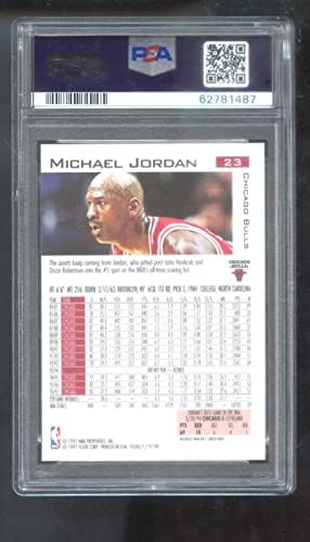1997-98 Флеер #23 Мајкл Jordanордан ПСА 10 оценета кошаркарска картичка НБА 97-98 1997-1998 Чикаго Булс