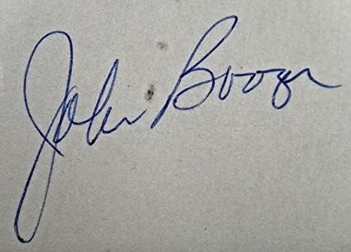 Booон Бузер Гроздобер 1968 година потпиша бејзбол 3x5 Филаделфија Филис ЈСА Коа - Автограм Бејзбол
