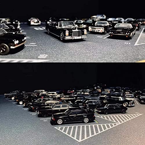 Csyanxing Model Car Display Паркинг подлога гума на глувчето 1:64 Симулациски модел на паркинг -сцена додатоци