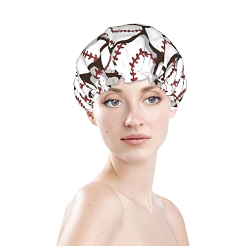 Womenените што можат да се користат затегнати полите, капа за коса безбој, двојни слоеви водоотпорни капачиња за бања за туширање