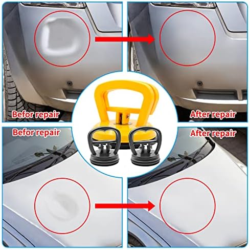 Outeniu Car Dent Puller Вкусен чаша чаша автомобил за отстранување на стомакот Алатка за поправка на автомобили Поправка за поправка за поправка на заби за автомобили, стакл?