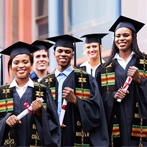 2 Парчиња Дипломирање Украде Кенте Постави Класа на 2023 Одделенија Еден Кенте Чест Кабел Црна Девојка Дипломирање Украде Појас Африкански