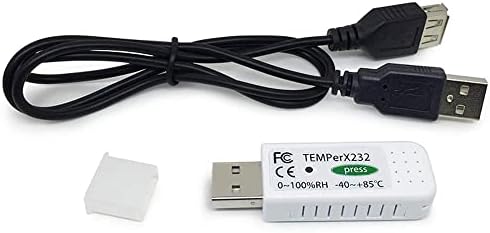 PCSENSOR USB Температура Мерач На Влажност Монитор Внатрешен Надворешен Термометар Влажност Автоматска Индукција Мерка Рекордери Собирање Податоци