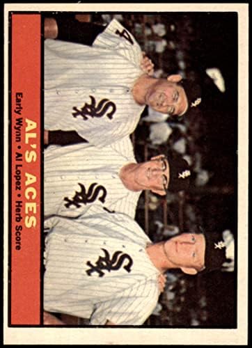 1961 Топпс # 337 Ал е Ацес Ал Лопез/Херб Резултат/Рано Wynn Chicago White Sox Ex White Sox