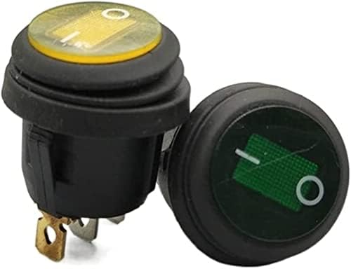 Рокер Прекинувач 1pcs Kcd1-105n 2/3 Pin вклучување/Исклучување Spst Рокер Прекинувач Водоотпорен Возило БРОД ПРЕДВОДЕНА Светлина Круг Брод Тип