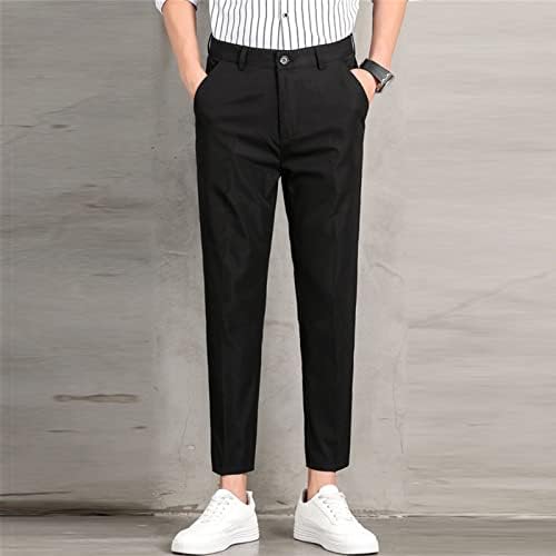 Маифу-ГJ Машки тенок вклопување во оставата, оставината, лето-обична костум, панталони со цврста лесна удобност деловни панталони
