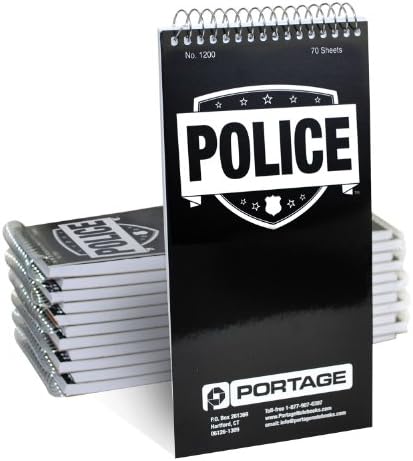 Полициска тетратка за јавна безбедност на Портаж - Топ врзана спирална тетратка, рампа