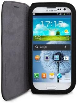 Ггмм Флип-С Микрофибер Кожа Случај За Samsung GALAXY S III-Носење Случај - Мало Пакување-Црна