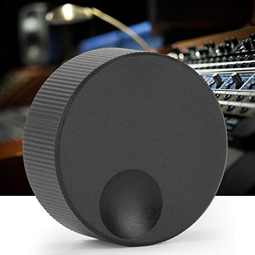 Копче За Прекинувач за контрола на јачината на звукот 32х13мм Црно Матирано Цврсто Алуминиумско Копче за 6мм Потенциометар