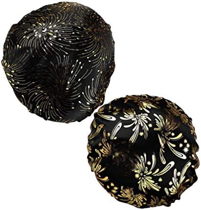 Абоофан капа за капаци на женски капаци за ноќно капаче широко бенд полиестерска хауба хемотерапија капа за нега на коса за коса свилена хауба од свила свила