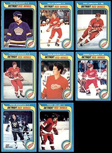 1979-80 O-Pee-Chee Detroit Red Wings во близина на екипата сет Детроит црвени крилја екс/MT+ црвени крилја