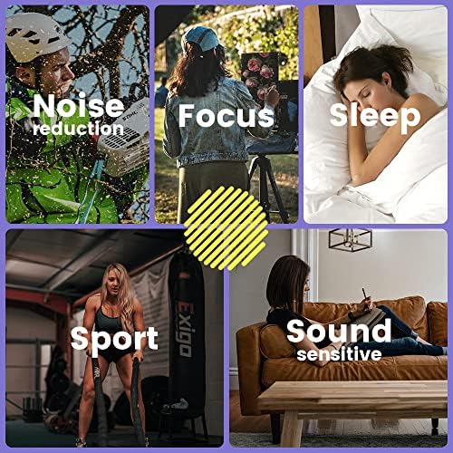 Ева Бел ушни приклучоци за откажување на бучава за спиење, еднократно силиконски уши, меко удобно намалување на бучавата за спиење, 'рчење, работа,