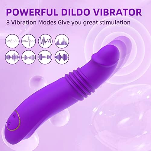 G Spot Vibrator за жени, нафрлајќи го вибраторот со 3 режими на нафрлање и 8 вибрации реалистично дилдо вибрирајќи за вагината и аналната стимулација, вибрирајќи ги сексуа?