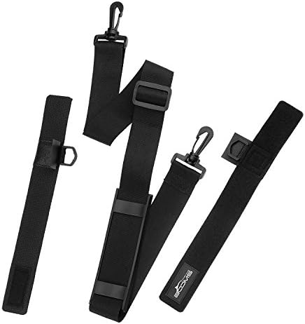 Бумби риболов Rs4 Rod Carry Strap Sling Sling Remat, црна боја