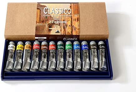 Пластична кутија во боја на маслото Maimeri Classico 12 x 20 ml, разнобојно