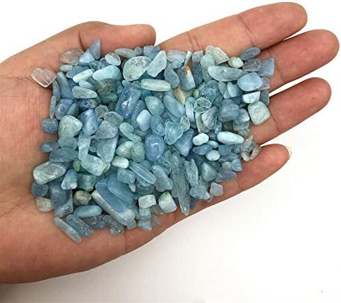 Ertiujg Husong312 5-8mm 50g природен падран кристал аквамарин камен скапоцен камен заздравување Реики декор природни камења и минерали кристал
