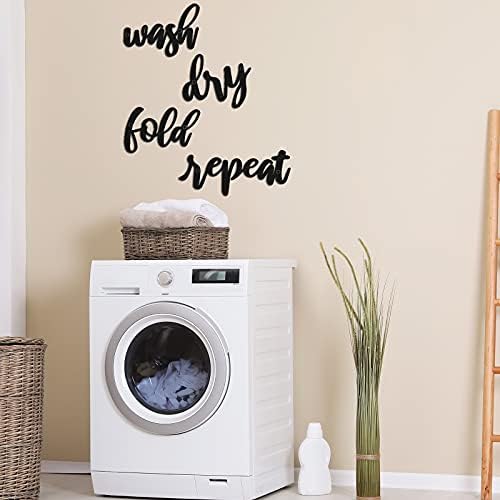 Hotop 4 парчиња алишта за перење алишта за перење украси украси метално миење суво преклопување, повторуваат wallидни уметности знаци смешни