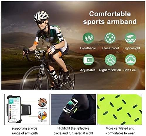 Boxwave® Фолдер за Xiaomi Redmi 2A [FlexSport Armband] Прилагодлива амбалажа за вежбање и трчање за Xiaomi Redmi 2A - Stark Green