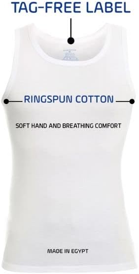 Cleocotton, 5-пакувања Маичка за маица, резервоарот на врвот на резервоарот | Премиум прстен вртено памук богат, дише, ултра мек