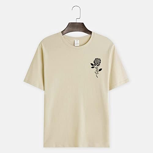 XXBR 2022 Нови летни маици за мажи со кратки ракави со кратки ракави Едноставни графички печати врвови на улична младина тенок вклопуваат основни маички