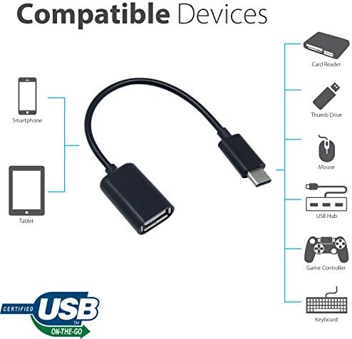 OTG USB-C 3.0 адаптер компатибилен со вашиот Wacom MobileStudio Pro 13 за брзи, верификувани, повеќекратни функции како што се тастатура, палецот,