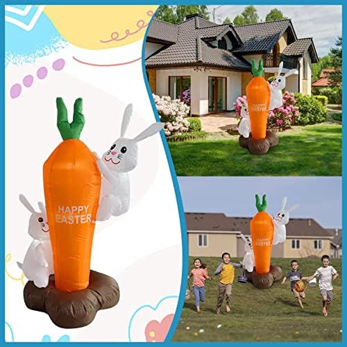 Фустани за специјални настани, жени Велигденски празник надувување на зајак, надворешна декорација Симпатична зајаци и зајаци украсени со моркови имаат испратено