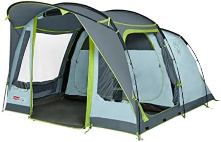 Колман шатор Медоуд воздух, шаторски лица, голем семеен шатор со екстра големи темни оддели за спиење и предворје, брзо поставување, водоотпорен WS 4.000 мм