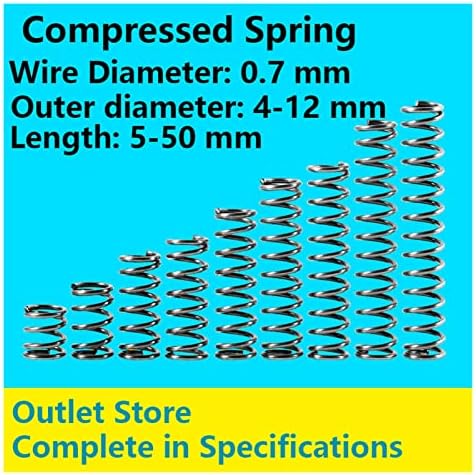 Изворите на компресија се погодни за повеќето поправка I компресија на пролетната големина на пролетната притисок на пролетниот дијаметар на жицата 0,7мм, надвореш?