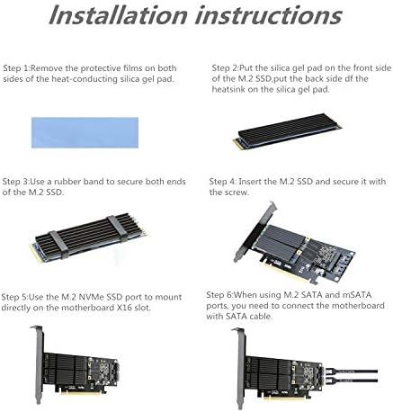 3 во 1 M.2 и MSATA SSD адаптер картичка за адаптер M.2 NVME до PCIe, M.2 SATA SSD до Adapter SATA III, MSATA до Adapter Adapter