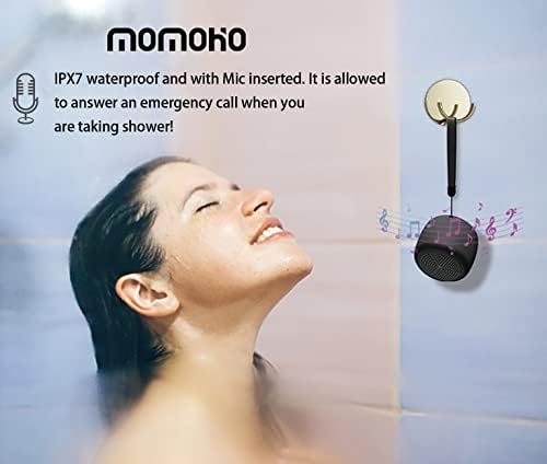 Водоотпорен звучник Momoho Mini Bluetooth Водоотпорен звучник Преносен звучник безжичен звучник Краток дизајн IPX7 водоотпорен