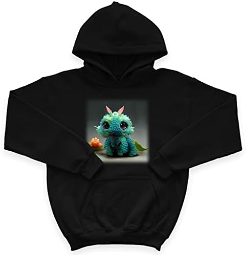 Dragon Design Kids 'Sponge Fleece Hoodie - Creature Kids' Hoodie - Dragon Print Hoodie за деца