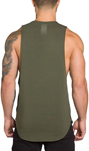 Машки резервоар за тренингот на вратот на вратот на врвот на лесна маица со маички за боди -билдинг фитнес атлетски тренинг елек