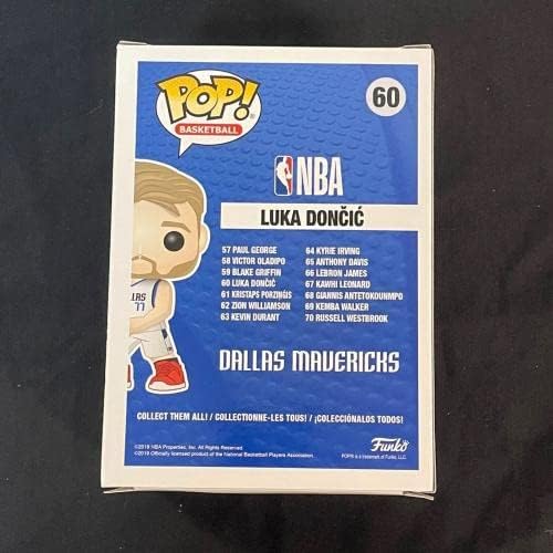 Лука Дончиќ потпиша Функо Поп! ПСА/ДНК Далас Маверикс автограмирани - автограмирани фигурини во НБА