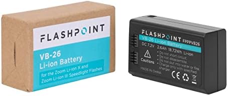 Flashpoint VB - 26 Li-јонска Батерија За Зумирање Li-јонски X И Зумирање Li-yon III Брзинско Светло Трепка