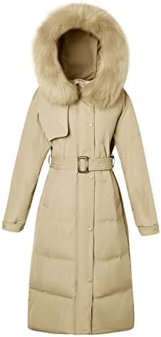 Xiloccer високи женски палта што трчаат јакна џемпер палта за жени убави јакни тен палти со качулка топла јакна топла јакна