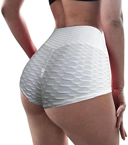 Илугу женски меур крпа праска праска колк фитнес панталони супер кратки секси јога шорцеви
