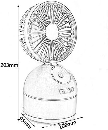 Mini USB вентилатор за спреј, преносен овлажнител за спреј за тивок работник на работната површина