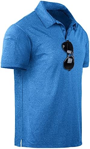 Машка машка маица со кратки ракави со кратки ракави за перформанси Влага атлетска обична облека за спортски голф маици за голф