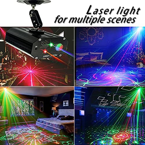 Забавни светла, светла за забави DJ Disco Lights, Dance Rave Lights Disco Ball LED сценски светло шоу проектор Strobe Lights звук