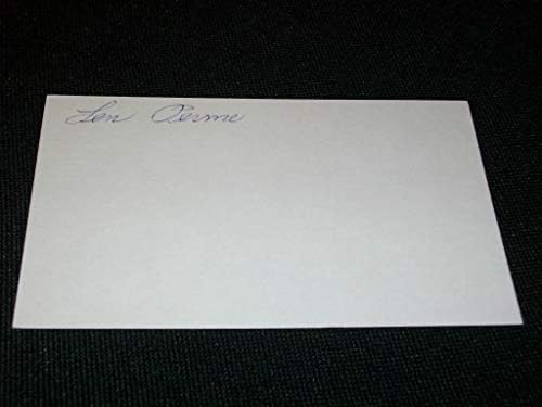 Chicago White Sox Len Perme Auto потпишан гроздобер 3x5 индекс картичка cm