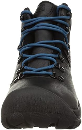 Заинтересирани машки Пиринеи со средна висина водоотпорни чевли за пешачење, црна/легија сина, 11